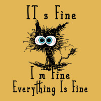 It's Fine I'm Fine Everything Is Fine Funny Cat Fathers Day Vintage Hoodie And Short Set | Artistshot