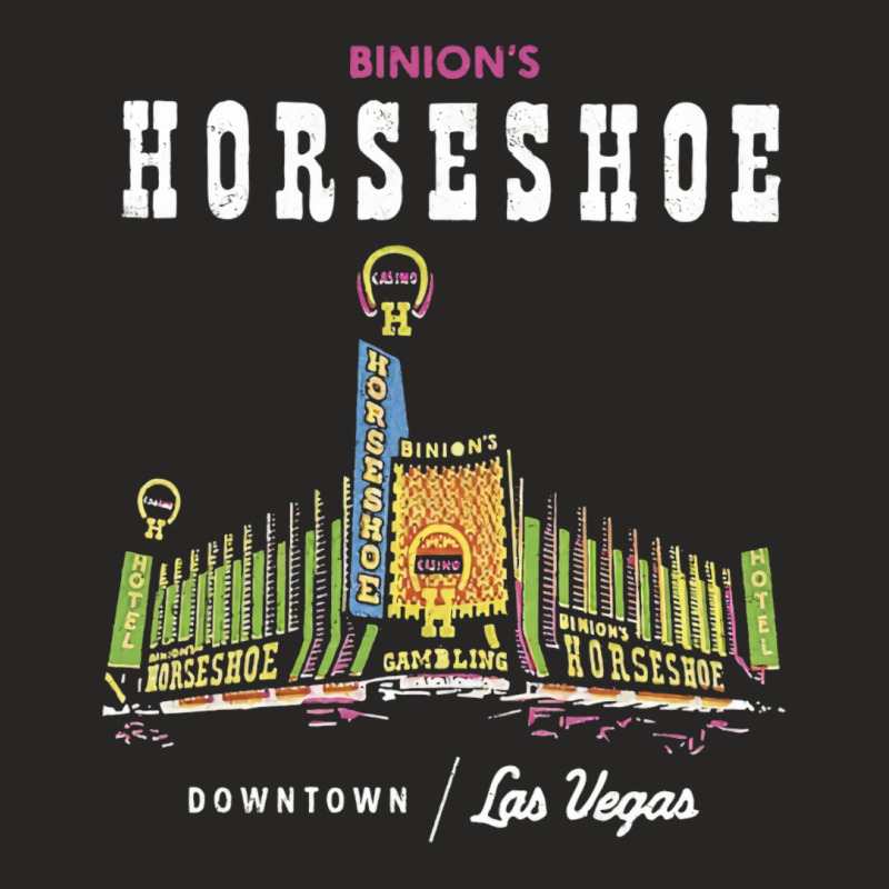 Binion's Horseshoe Hotel Casino Vintage Retro Las Travel Aesthetic Hip Ladies Fitted T-Shirt by holzenminomo8 | Artistshot