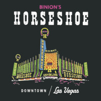 Binion's Horseshoe Hotel Casino Vintage Retro Las Travel Aesthetic Hip Women's Triblend Scoop T-shirt | Artistshot