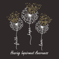 Hearing Impairment Awareness Faith Hope Love Dandelion T Shirt Racerback Tank | Artistshot