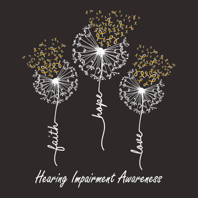 Hearing Impairment Awareness Faith Hope Love Dandelion T Shirt Racerback Tank by xq8pjbeamer | Artistshot