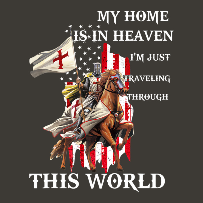 Us Flag Knight Templar Jesus My Home Is In Heaven Christian Bucket Hat | Artistshot