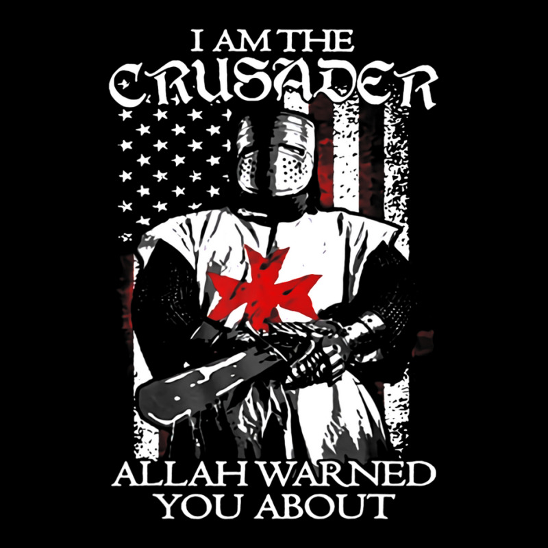 Us Flag Knight Templar I'm Crusader Allah Warned You About Baby Bibs | Artistshot