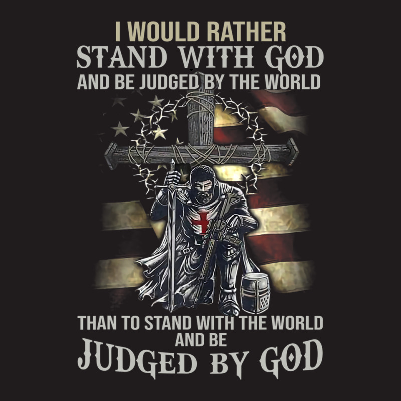 Jesus Cross Knight Templar Stand With God Judge By The World Waist Apron | Artistshot