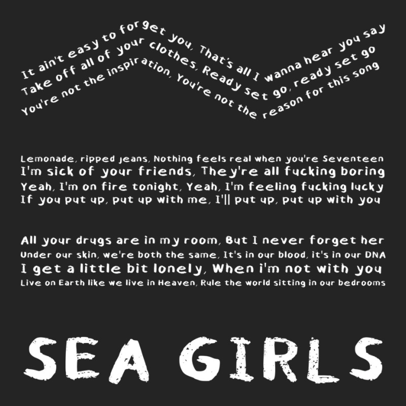 Sea Girls Lyrics 3/4 Sleeve Shirt by asaberazretk | Artistshot