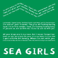 Sea Girls Lyrics Classic T-shirt | Artistshot