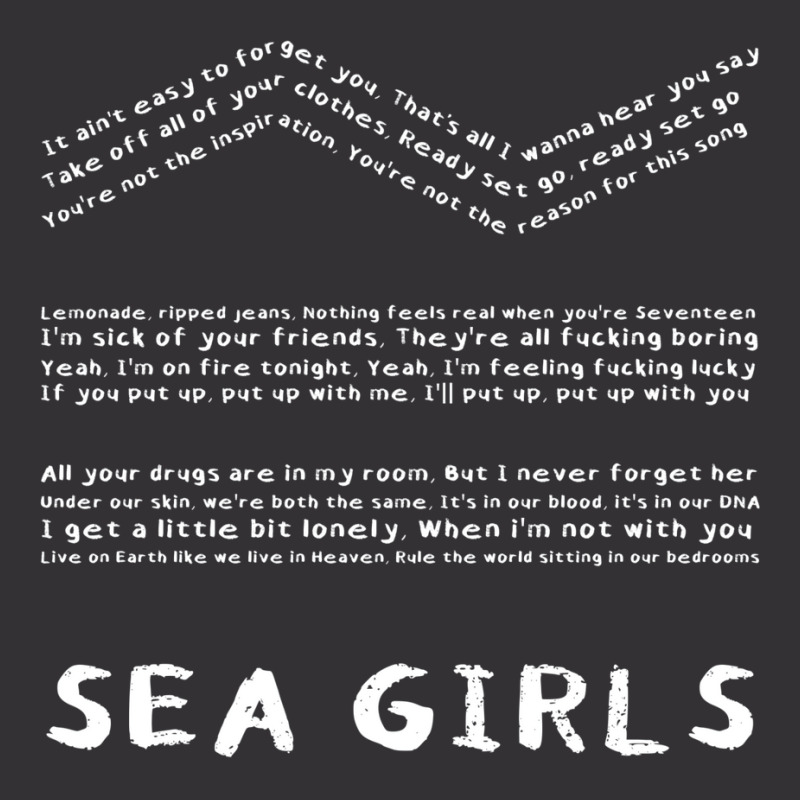 Sea Girls Lyrics Vintage Short by asaberazretk | Artistshot