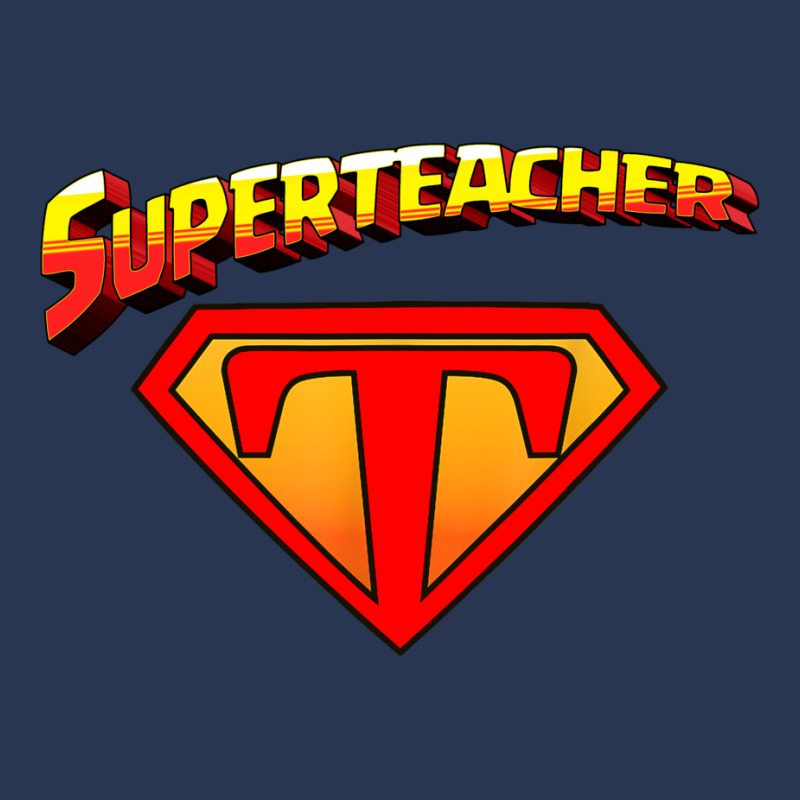 Superteacher Superhero Funny Teacher Superteacher Men Denim Jacket | Artistshot