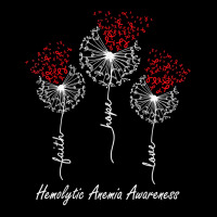 Hemolytic Anemia Awareness Faith Hope Love Dandelion T Shirt Youth Jogger | Artistshot