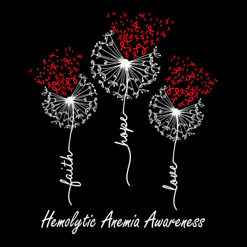 Hemolytic Anemia Awareness Faith Hope Love Dandelion T Shirt Youth Sweatshirt by noelenedh2mar | Artistshot