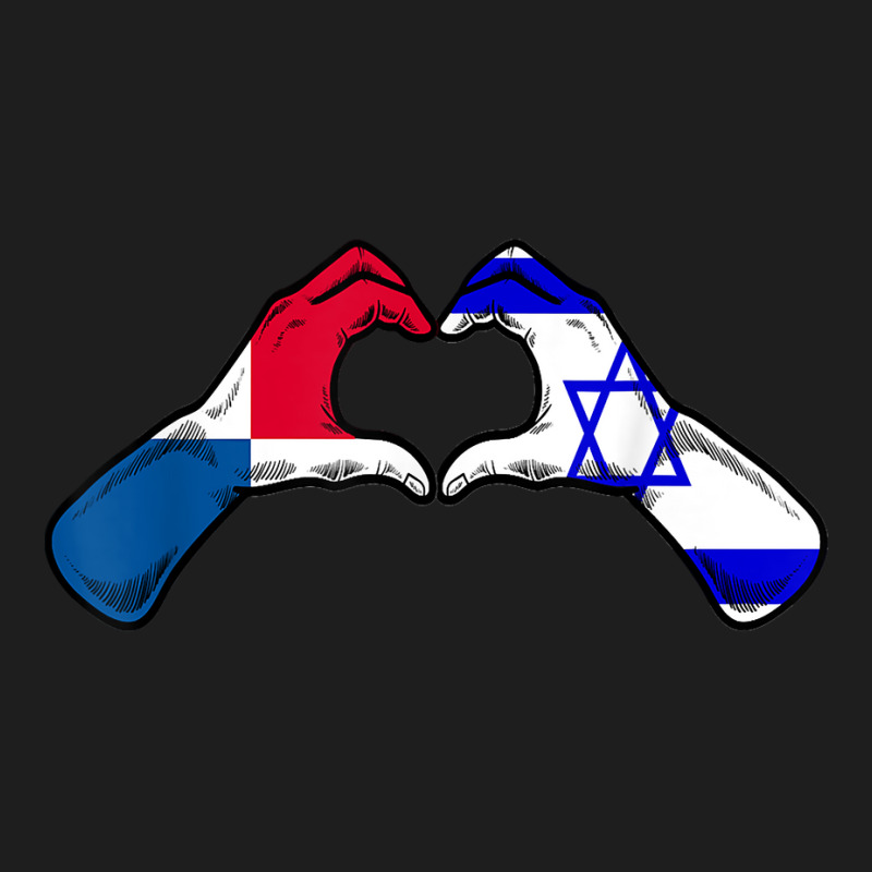 Isreal Panama Flag Isreali Panamanian Heart T Shirt Classic T-shirt by kylrahal8pot | Artistshot