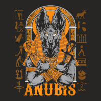 Anubis Ancient Egypt Hieroglyphics Vintage Ladies Fitted T-shirt | Artistshot