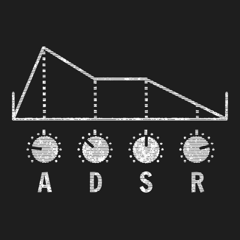 Synthesizer Adsr For Synth Yellow Blue Classic T-shirt | Artistshot