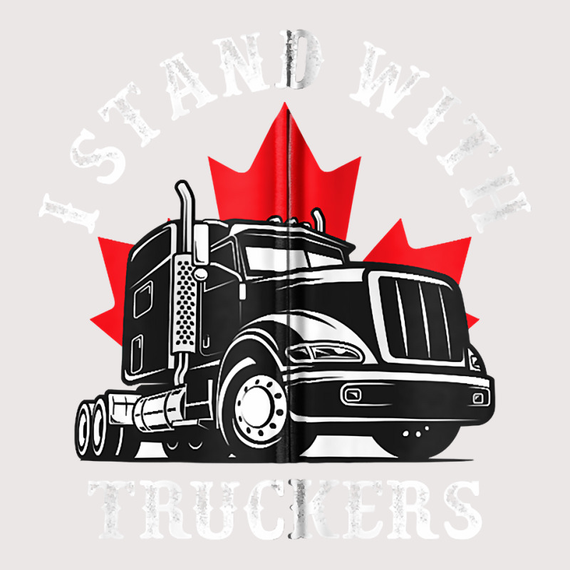 I Stand With Canadian Truckers Zip Hoodie Pocket T-Shirt by TeaMenShop | Artistshot