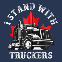 I Stand With Canadian Truckers Zip Hoodie Men Denim Jacket | Artistshot