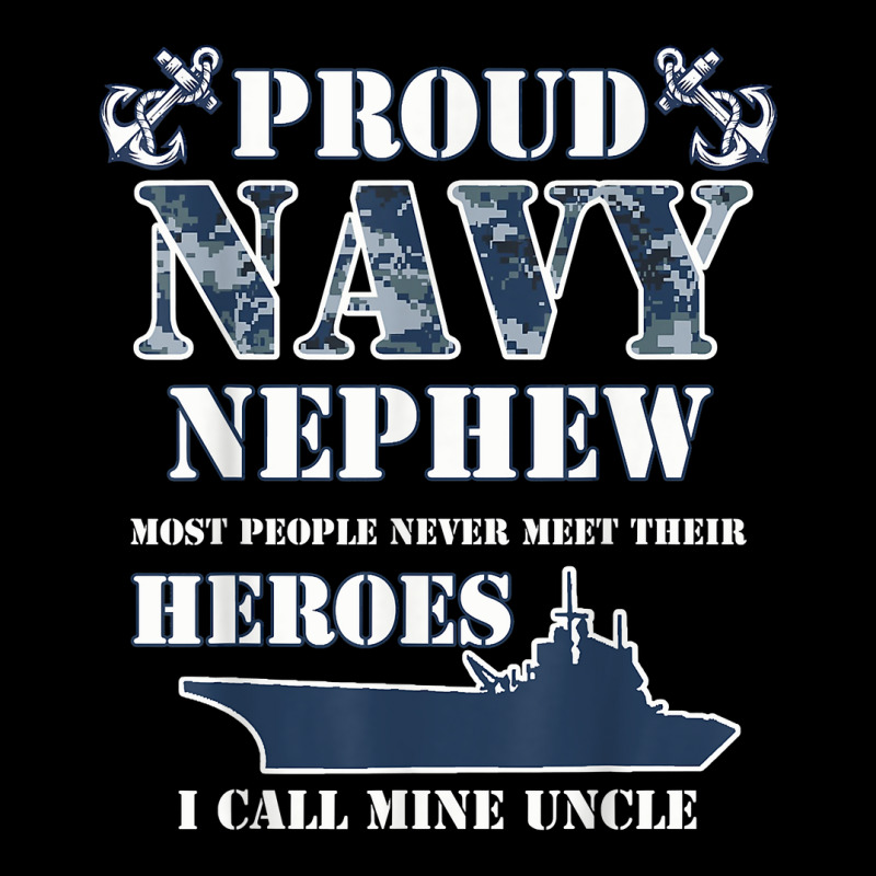 Proud Navy Nephew T Shirts Youth Sweatshirt by kogmor58594 | Artistshot