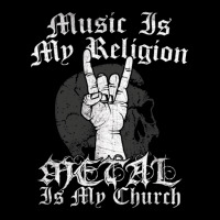 Heavy Metal Quote Music Is My Religion Metal Is My Church Women's V-neck T-shirt | Artistshot