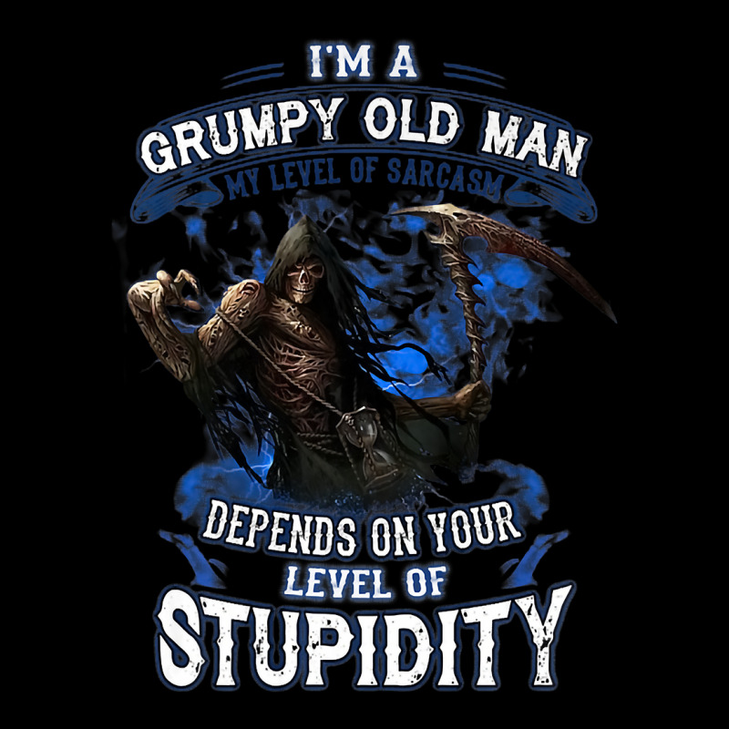 I'm A Grumpy Old Man My Level Of Sarcasm Depends On Your Premium T Shi Adjustable Cap by TeaMenShop | Artistshot