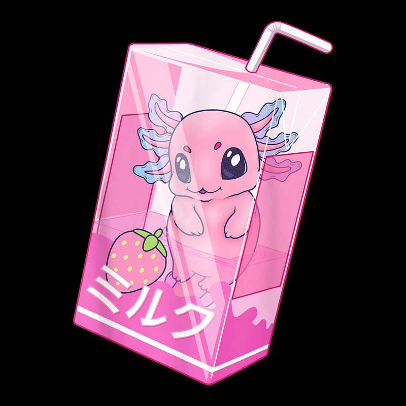 Axolotl Strawberry Milk Shake Carton With Pastel Axolotl Maternity Scoop Neck T-shirt by dzalaldiemar5 | Artistshot