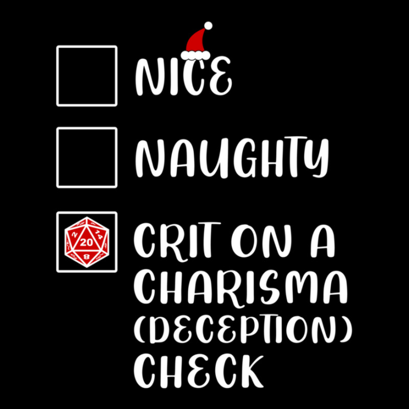 Funny Nice Naughty D20 Crit On Charisma Deception Check Christmas Women's V-Neck T-Shirt by HoraceMcgloin | Artistshot