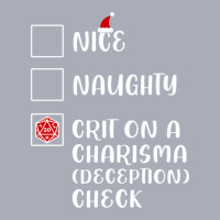 Funny Nice Naughty D20 Crit On Charisma Deception Check Christmas Tank Dress | Artistshot