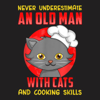 Mens An Old Man With Cats And Cooking Skills Edition T-shirt | Artistshot