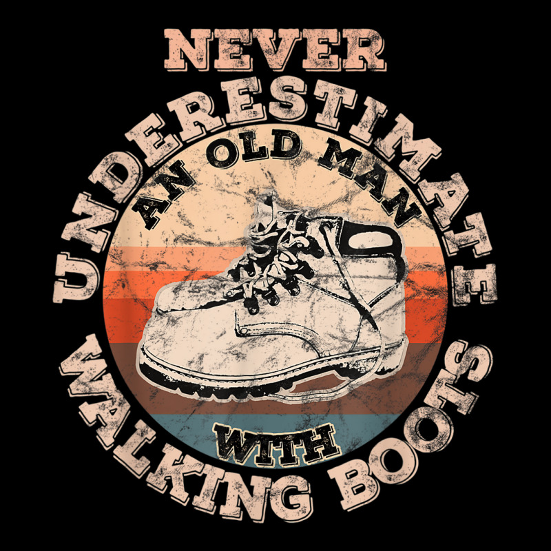 Mens An Old Man With Walking Boots Tshirt V-neck Tee | Artistshot