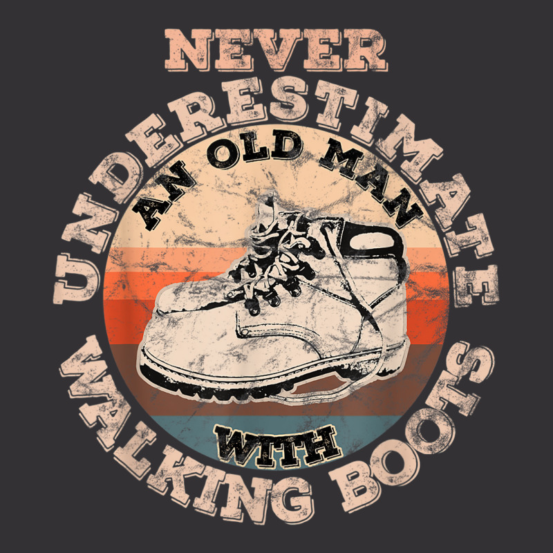 Mens An Old Man With Walking Boots Tshirt Vintage Hoodie And Short Set | Artistshot