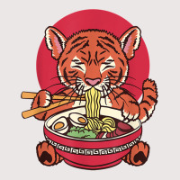 Japanese Baby Tiger Eating Ramen Noodles Pocket T-shirt | Artistshot