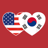 South Korea Usa Flag Twin Heart T Shirt For Korean Americans T-shirt | Artistshot