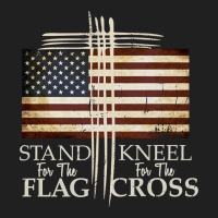 Stand For The Flag Hoodie Kneel For Cross Love Usa Shirt Ladies Polo Shirt | Artistshot