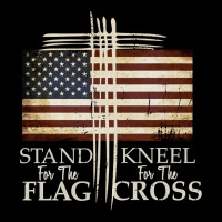 Stand For The Flag Hoodie Kneel For Cross Love Usa Shirt Cropped Sweater | Artistshot