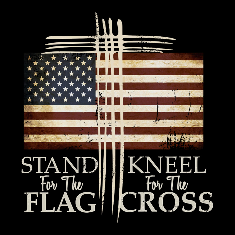 Stand For The Flag Hoodie Kneel For Cross Love Usa Shirt Cropped Sweater by kogmor58594 | Artistshot