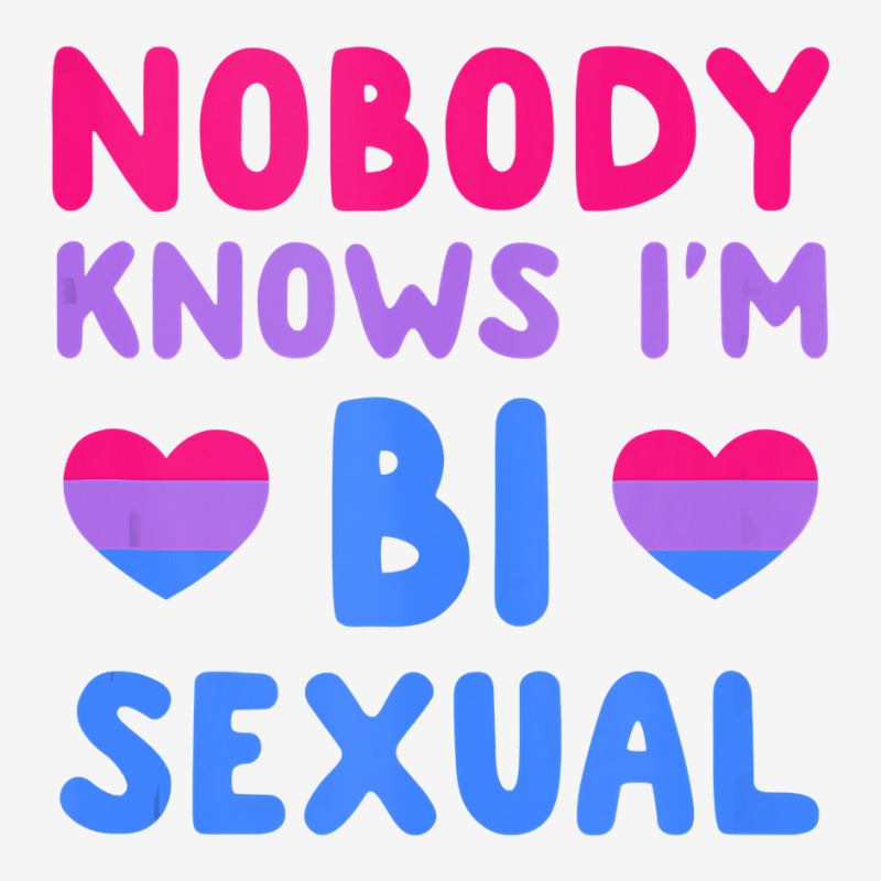 Nobody Knows I'm Bisexual Pride Shirt Funny Bi Sexual Women Tank Top Youth 3/4 Sleeve by kogmor58594 | Artistshot