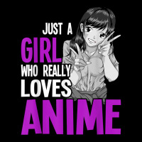 Japanese Otaku Women Just A Girl Who Really Loves Anime Zipper Hoodie | Artistshot