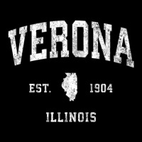 Verona Illinois Il Vintage Athletic Sports Design Adjustable Cap | Artistshot