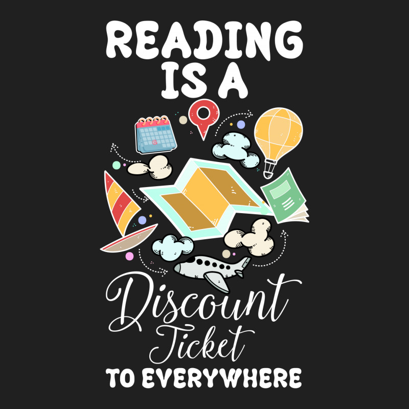 Reading Is A Discount Ticket To Everywhere For Dark Ladies Polo Shirt by autlu2024 | Artistshot