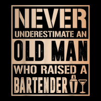 Mens Old Man Raised Bartender Fathers Tshirt Lightweight Hoodie | Artistshot