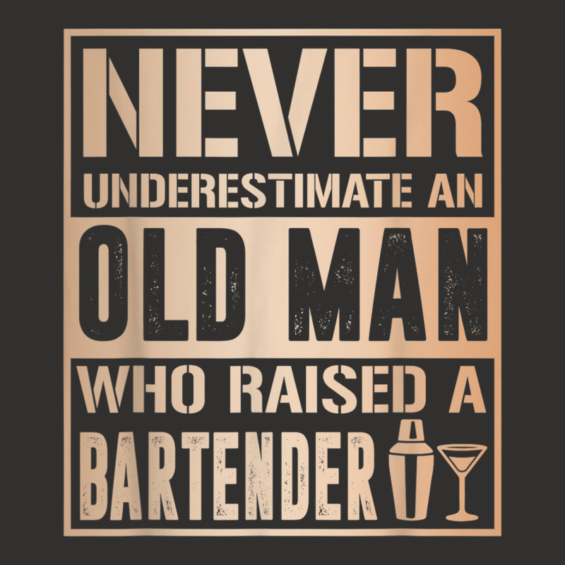 Mens Old Man Raised Bartender Fathers Tshirt Champion Hoodie | Artistshot