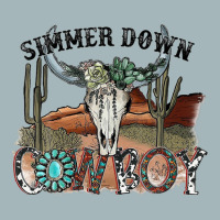 Western Country Cowgirl Simmer Down Cowboy Rodeo Horse Girl Unisex Sherpa-lined Denim Jacket | Artistshot