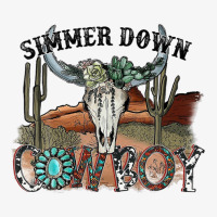 Western Country Cowgirl Simmer Down Cowboy Rodeo Horse Girl Ladies Fitted T-shirt | Artistshot