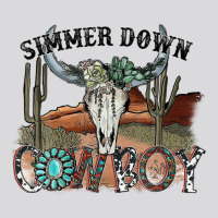 Western Country Cowgirl Simmer Down Cowboy Rodeo Horse Girl Women's Triblend Scoop T-shirt | Artistshot