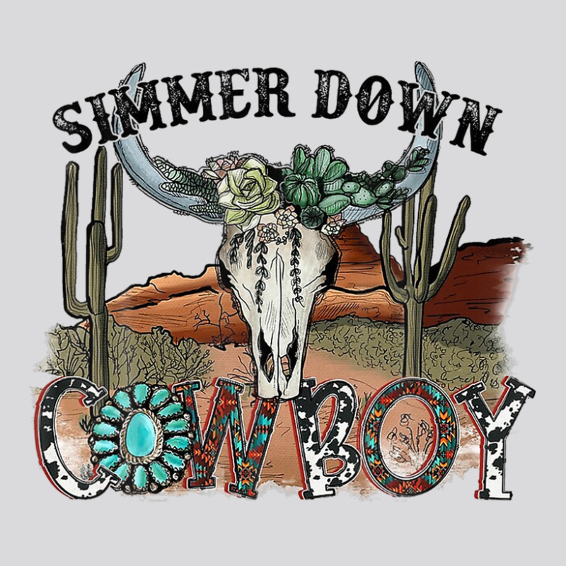 Western Country Cowgirl Simmer Down Cowboy Rodeo Horse Girl Women's Triblend Scoop T-shirt | Artistshot