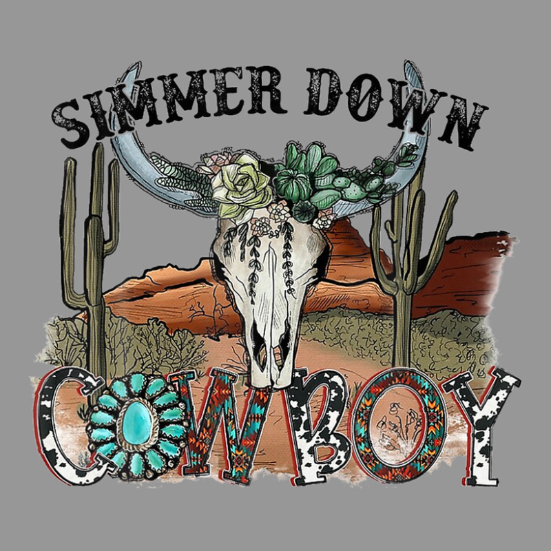 Western Country Cowgirl Simmer Down Cowboy Rodeo Horse Girl Women's V-neck T-shirt | Artistshot