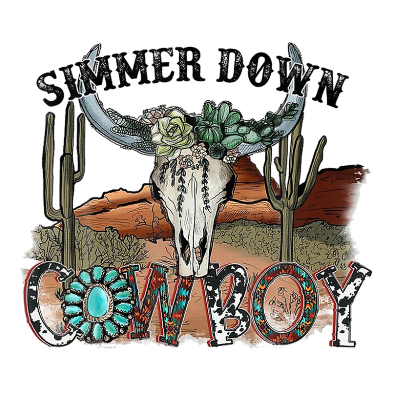 Western Country Cowgirl Simmer Down Cowboy Rodeo Horse Girl Baby Tee | Artistshot