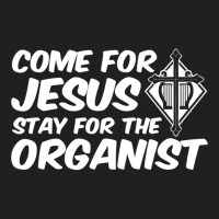 Come For Jesus Music Organ Funny Quote Church Organist Gift Ladies Polo Shirt | Artistshot