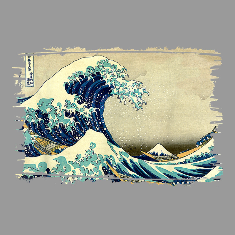 Stylish Vintage Art Great Ocean Wave Hokusai Classic Design Graphic T-shirt by jorsievinettc | Artistshot