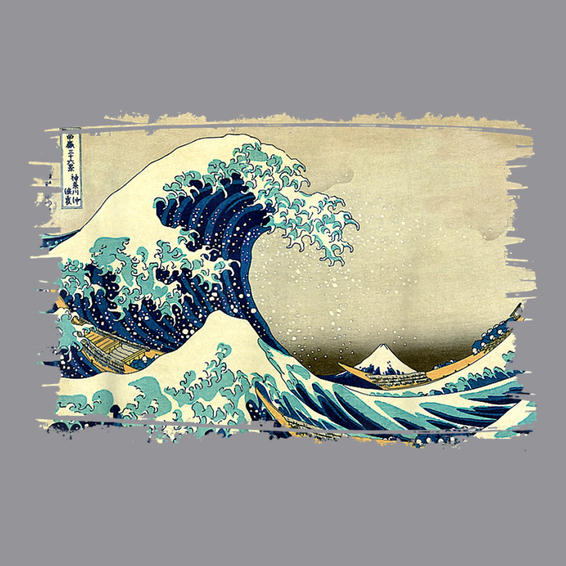 Stylish Vintage Art Great Ocean Wave Hokusai Classic Design 3/4 Sleeve Shirt by jorsievinettc | Artistshot