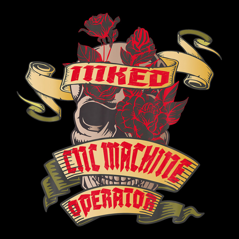 Cnc Machine Operator Inked Skull & Red Roses Tattoo Zipper Hoodie | Artistshot