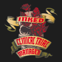 Clinical Trial Manager Inked Skull & Red Roses Tattoo Classic T-shirt | Artistshot